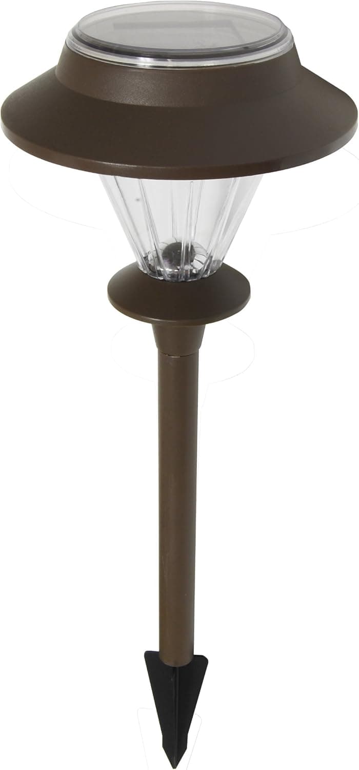 Brinkmann 822-0703-8 8-Piece Solar Stake Light Set, Brown