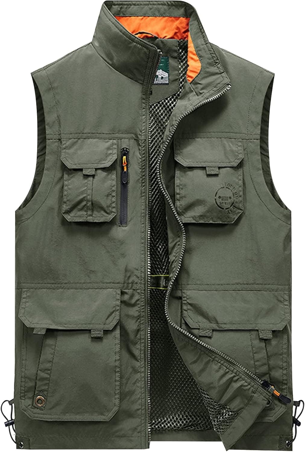 Gihuo Men's Fishing Vest Utility Vest Travel Safari Pockets Work Vest