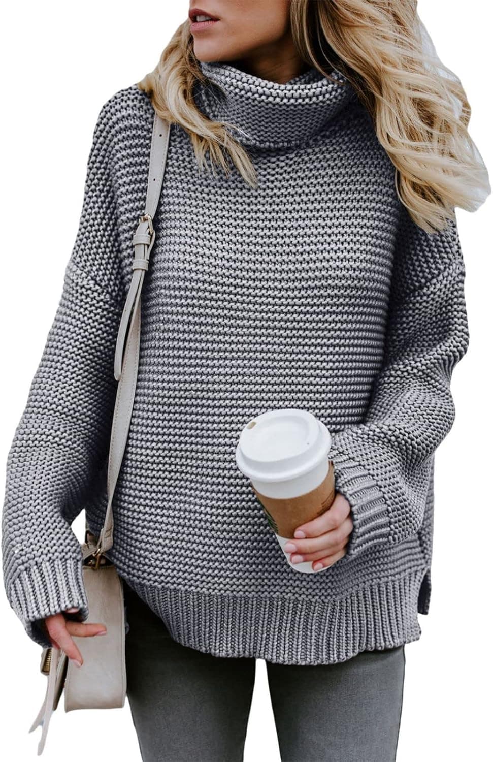 ZKESS Womens Turtleneck Winter Sweaters