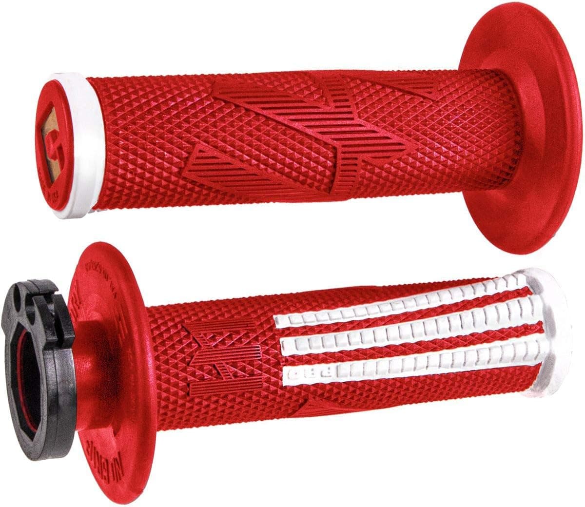 ODI Emig Pro Lock-On Grips (RED/WHITE)