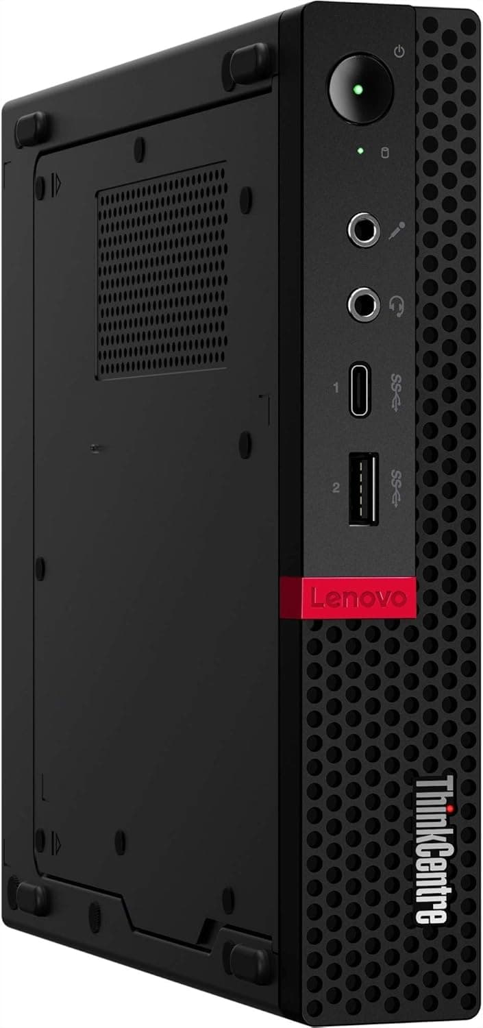 Lenovo ThinkCentre M630e USFF 16GB 256GB SSD Intel Core i5-8265U, Black (Renewed)