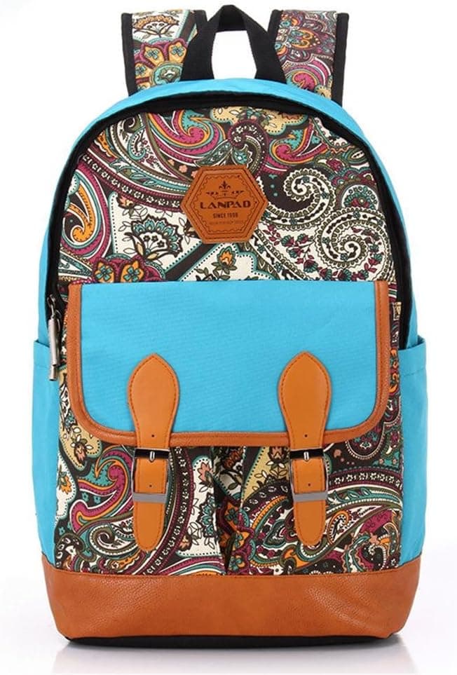 Vere Gloria Casual Style Lightweight Canvas Laptop Bag Cute Backpacks School Backpack