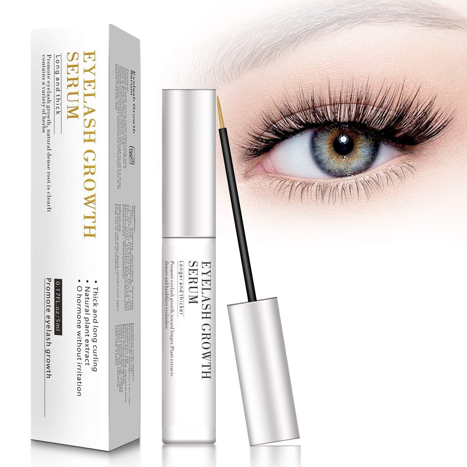 MayBeau Eyelash Growth Serum,Natural Brow Lash Enhancer,Nourish Damaged Lashes and Boost Rapid Growth for Any Kind of Lash,Brow in 20 Days