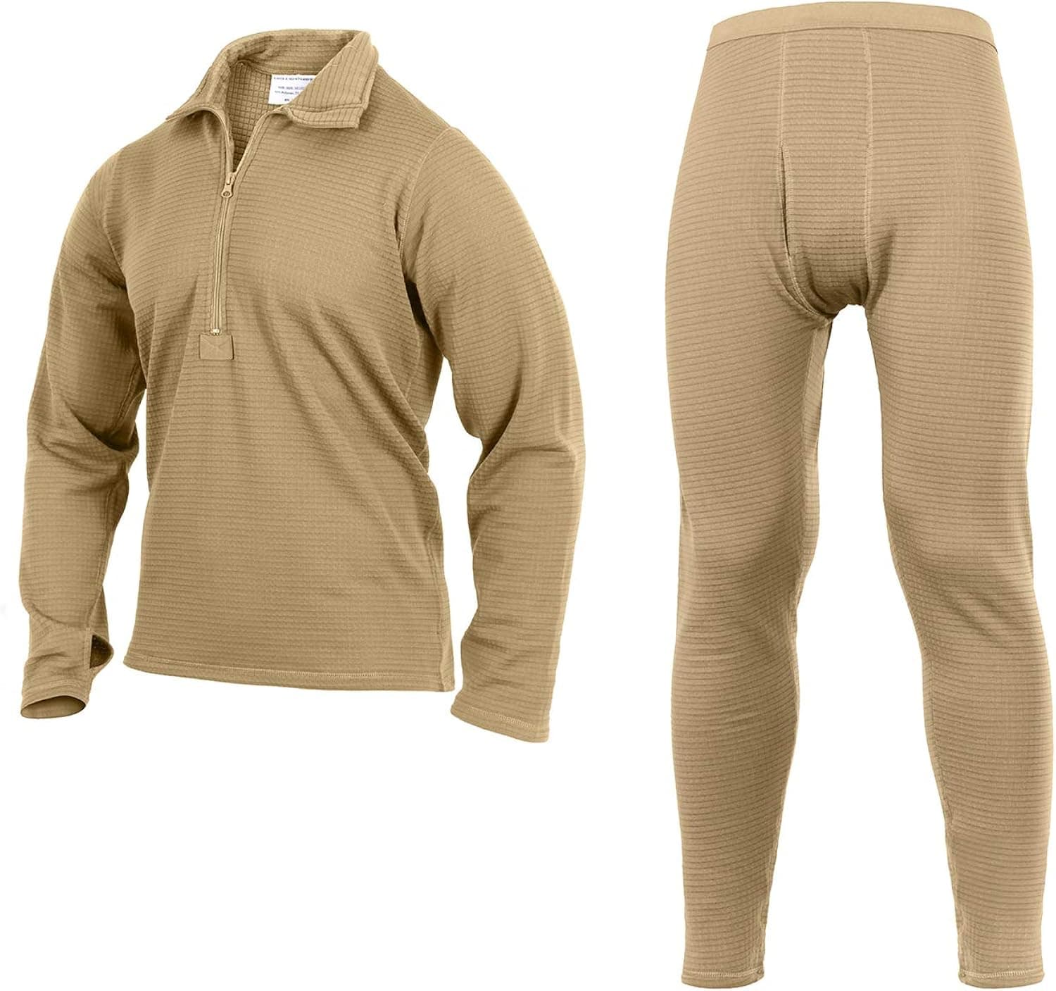 Rothco ECWCS Gen III Mid-Weight Underwear Top & Bottom Set (Level II) | Warm Base Layer | Thermal Underwear Set