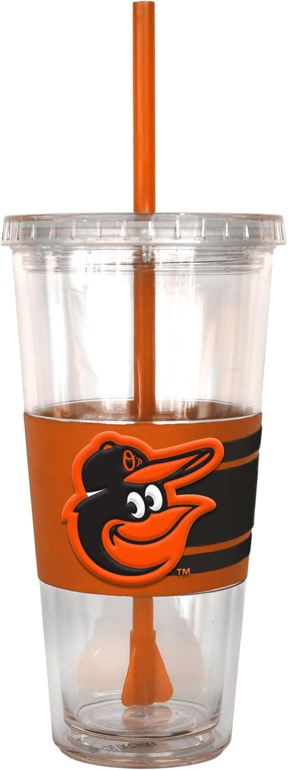 MLB Baltimore Orioles Hype Straw Tumbler, 22-ounce