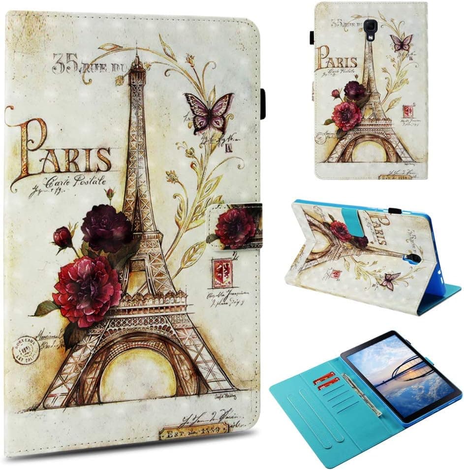 Samsung Galaxy Tab A 10.5 Case,UZER 3D Series Premium PU Leather Shockproof Kick Stand Flip Wallet Case with Card Holder ID Slot Money Pocket Case for Samsung Galaxy Tab A 10.5 Inch 2018(SM-T590/T595)