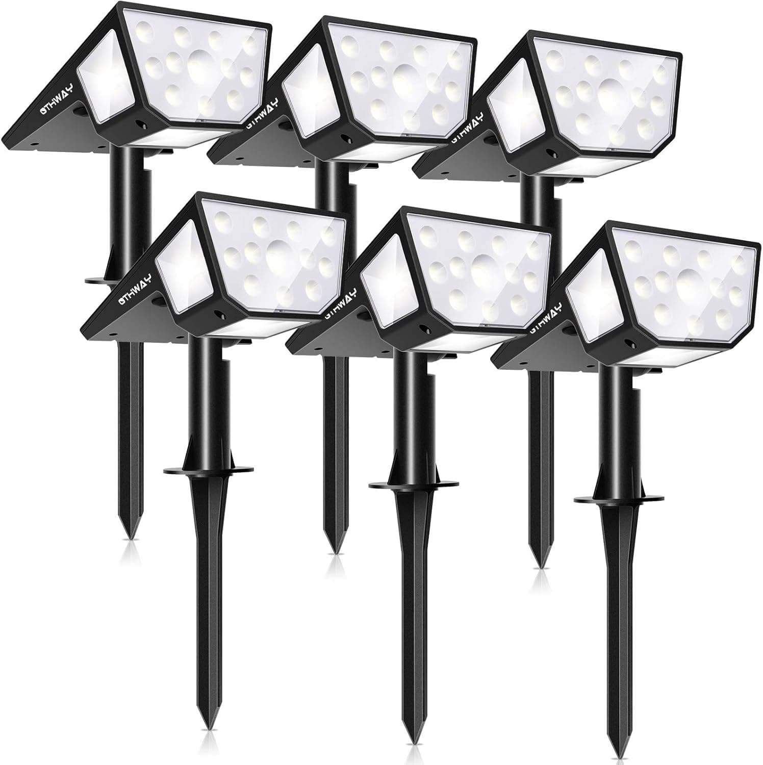 OTHWAY Solar Spotlights Outdoor,39 LEDs Solar Landscape Lights with 2 Lighting Modes 330°Wide Angle Solar Powered Wall Lights, 2-in-1 Adjustable Wall…