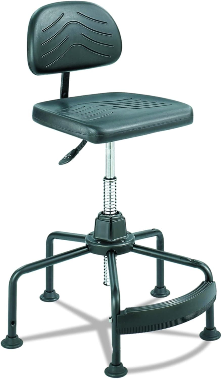 Safco Master High-Back Economy Industrial Workbench Swivel Task Chair, Black (5117)