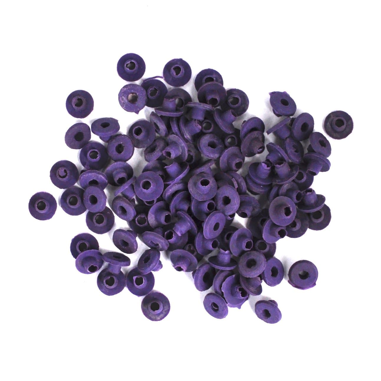 100 x Purple Color Tattoo Top Hat Grommets