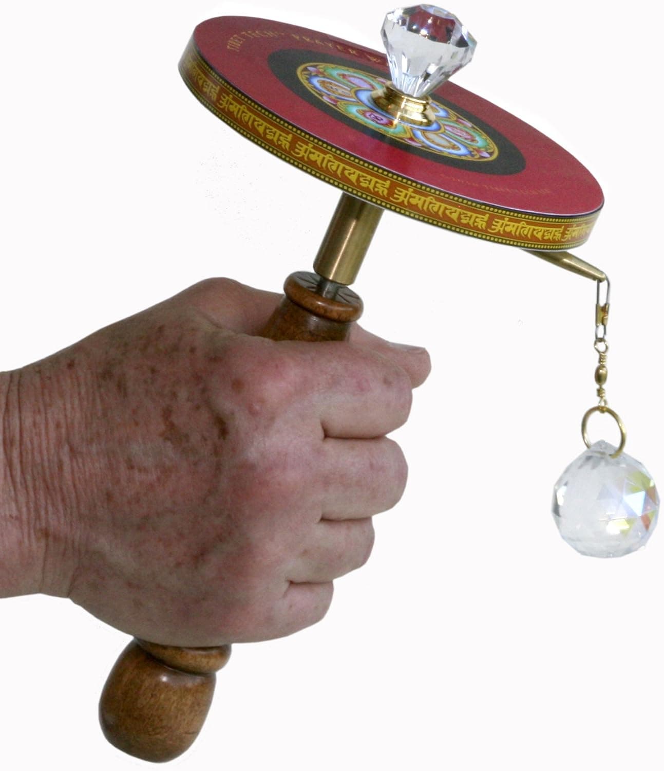Tibet Tech Hand-held Prayer Wheel - 84,348,750,000 prayers on 8 DVDs