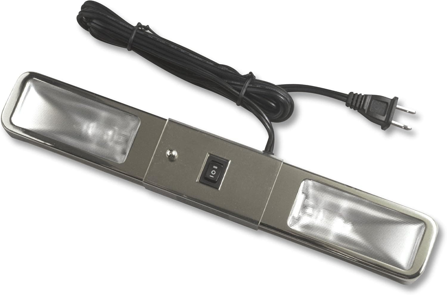 Amertac UB2KBAM 13-Inch Plug-In 50-Watt Halogen Cabinet Light, Nickel