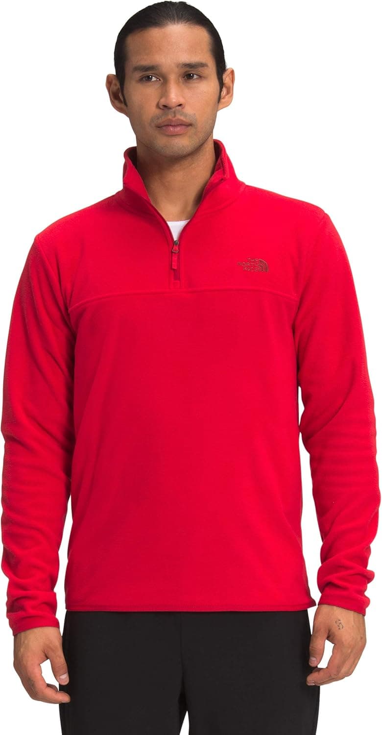 THE NORTH FACE TKA Glacier 1/4-Zip Fleece Pullover - Men's TNF Red, 3XL