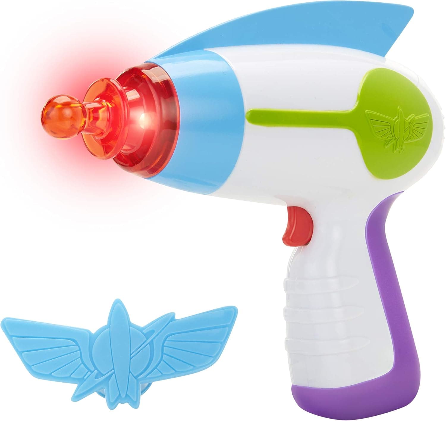 Toy Story Disney 4 Buzz Lightyear Blaster Toy Space Ranger Set, Includes Star Command Badge - Light & Sound! Perfect for Kids, Boys Halloween Costume Prop