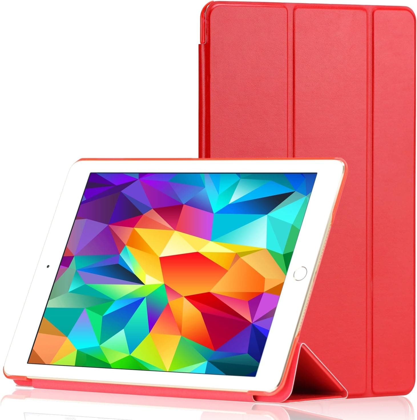 SAWE iPad Mini 4 Case + Ultra Slim Lightweight Smart-shell Stand Smart Cover Folio Case with Auto Wake/Sleep for Apple iPad Mini 4 4th Gen - Red