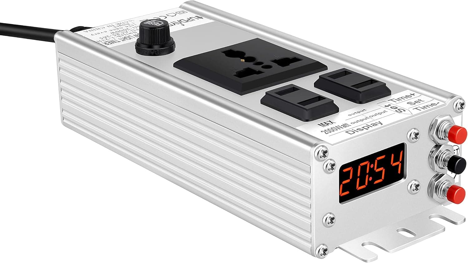 LED grow light Timer 2000W 24H cycle Timer Programmable Digital Electric Display Timer for led grow light,every day aut on/off Indoor Gardening 1000W grow light Timer Function Timer Switch