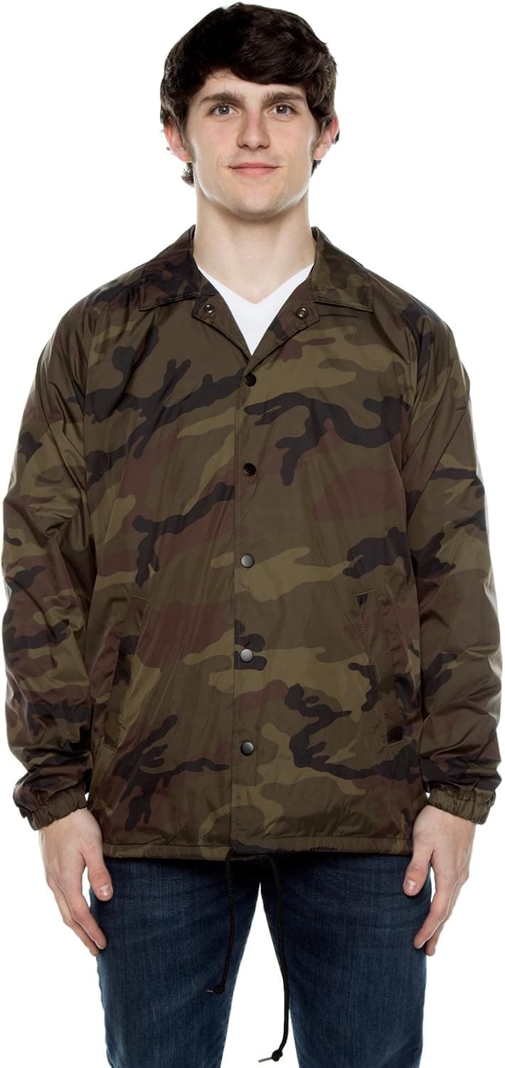 Cottonhood Nylon Windbreaker Coaches Jacket
