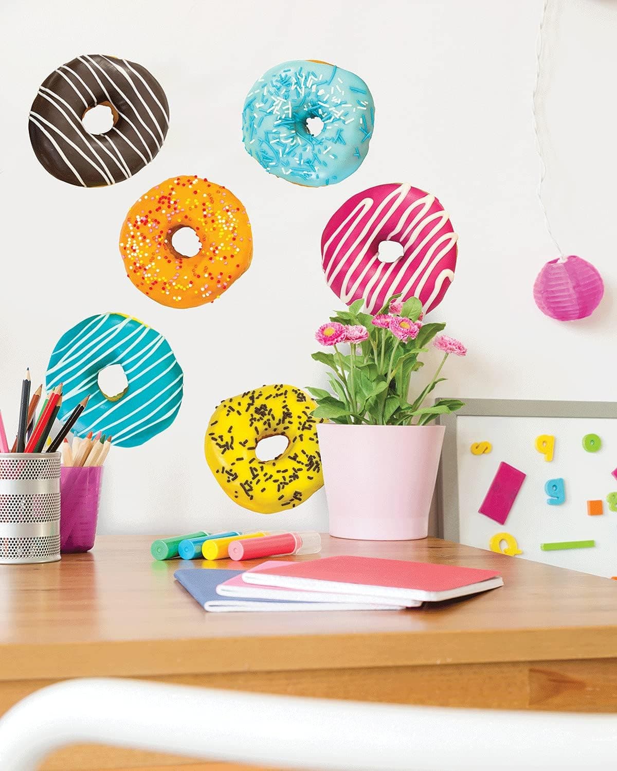 Main Street Wall Creations | Donut Wall Decal | Decorations | Peel and Stick | Trendy | Home Improvement | DIY | Remove and Reposition | Room Decor |