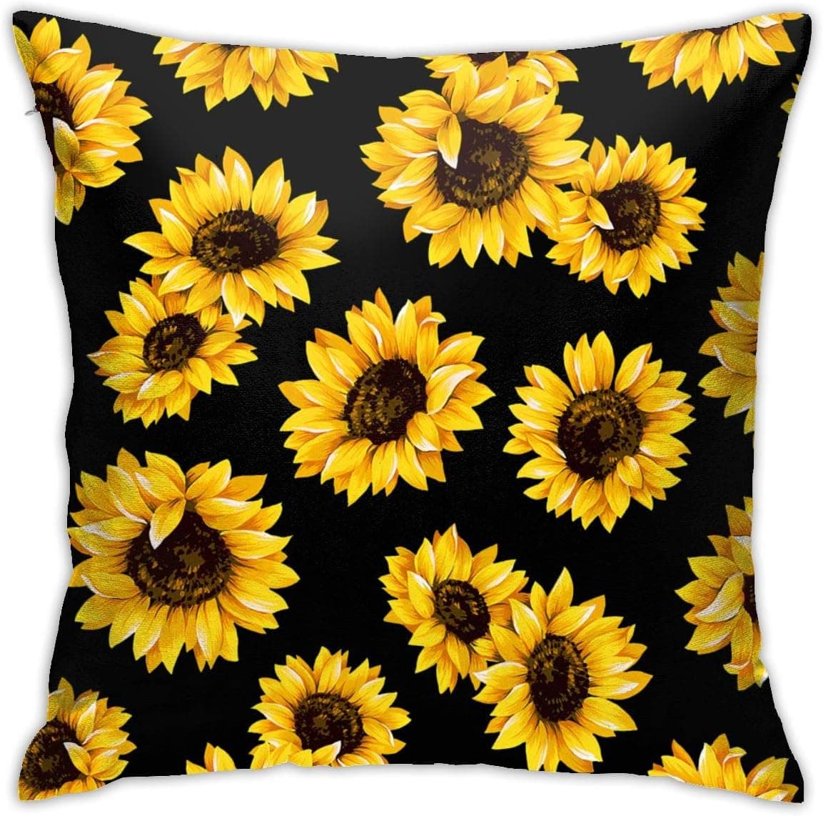SHEWPQIA Yellow Sunflower Decorative Throw Pillow Covers 18 X 18 Inch Double Side Design Cushion Case for Car Sofa Theme Brithday Party Bedroom Decor Kids Girls Gift