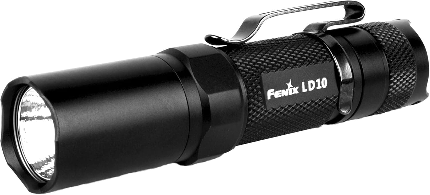 Fenix 6 Level High Performance Cree LED Flashlight, Black, 4-Inch