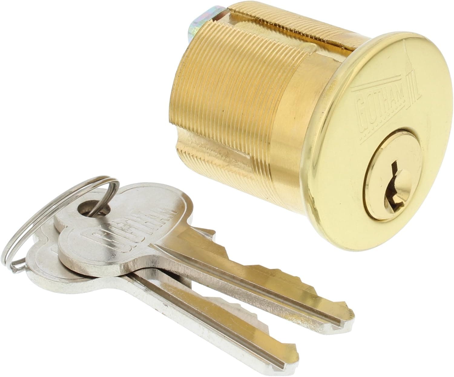 World & Main C9630SE Solid Brass Mortise Cylinders, 1-1/4"