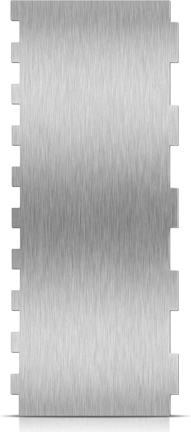 Stainless Steel Cake Scraper Large Double Sided Patterned Edge Stripe Edge Smoother Scraper Cake Decorating Comb Cake Pastry Cutter for Home Kitchen Mousse Butter Cream Cake Decor