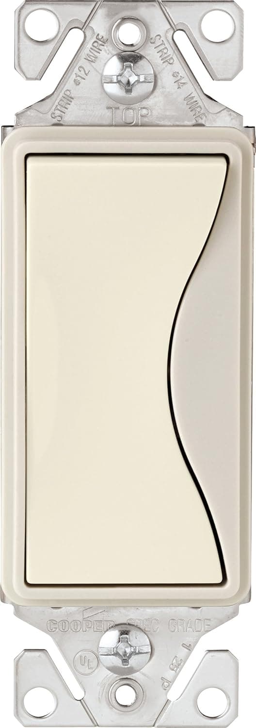 EATON 9503DS Core Aspire Rocker Switch, 120/277 Vac, 15 A, 3 Position
