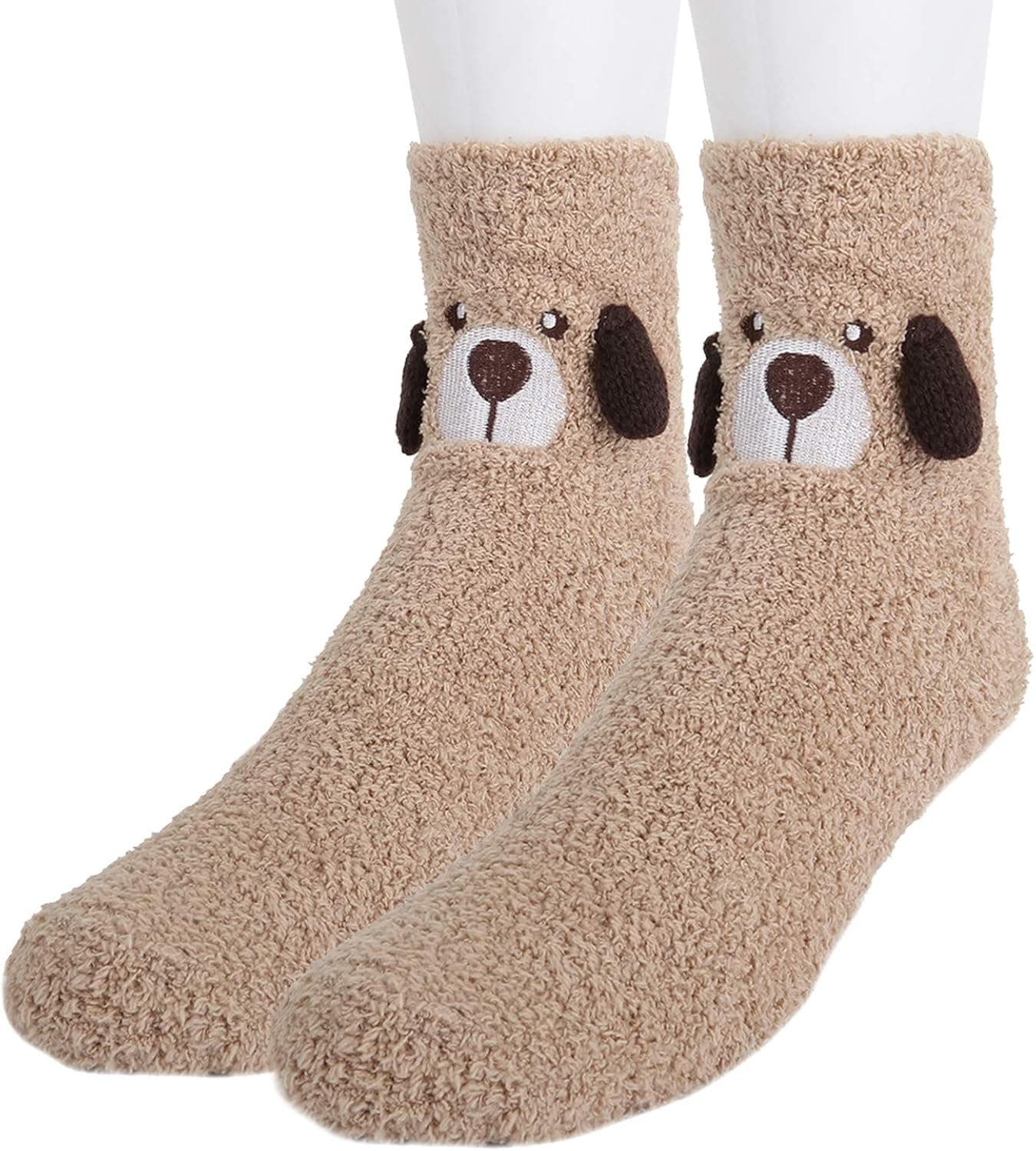 Benefeet Sox Mens Fuzzy Socks Slipper Socks Funny Fluffy Socks Cartoon Animal Soft Sock Plush Coral Fleece Cozy Sleeping Sock