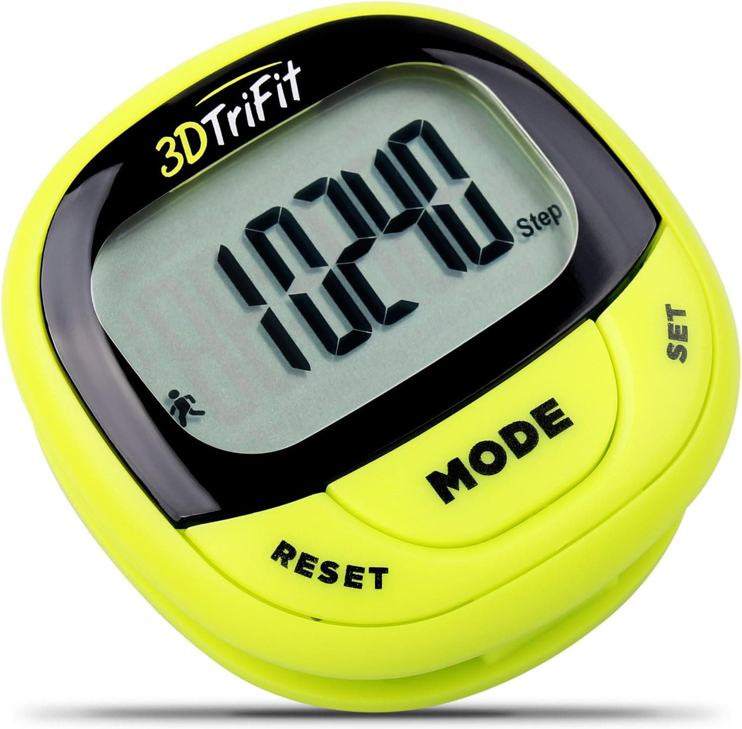 3DTriFit 3D Pedometer Activity Tracker | Best Pedometer for Walking with Pause Function & 7-Day Memory for Men & Women. Fitness Tracker Accurately Monitors Steps, Calories Burned & Distance.
