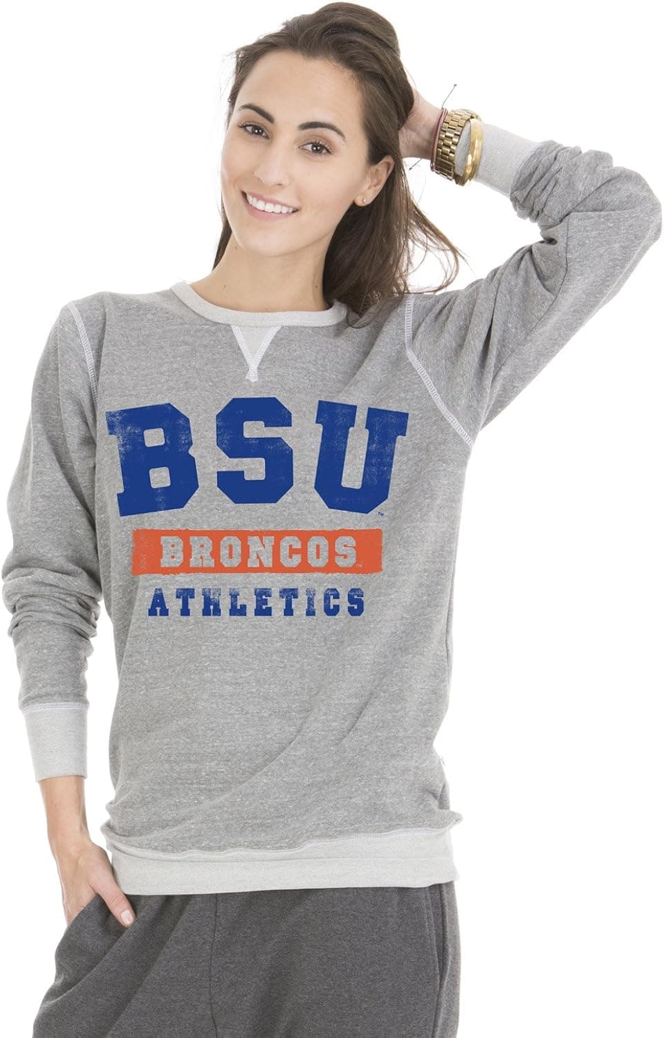 NCAA Women's Colby Tri-Blend Crew Neck Sweatshirt