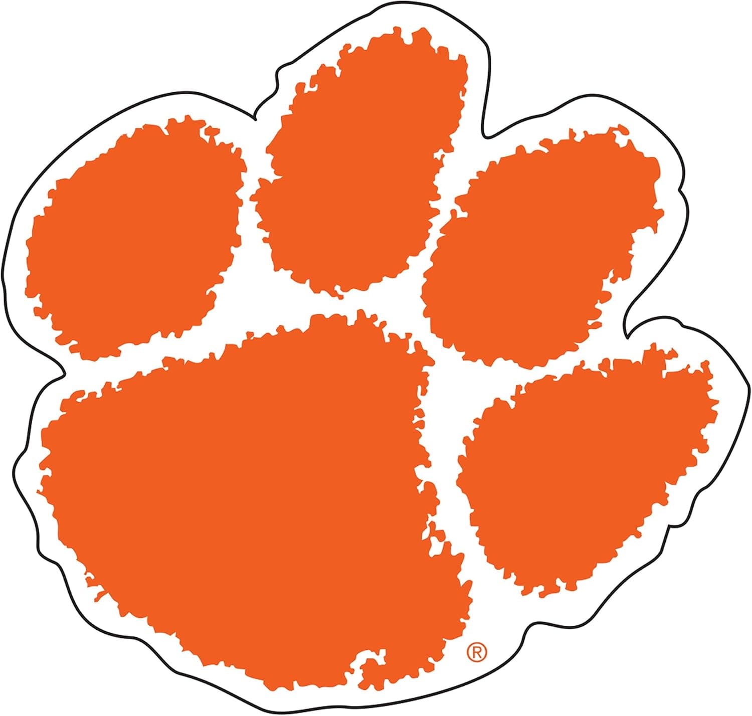 Craftique Clemson Tigers 4" Die Cut Vinyl Decal, Yeti