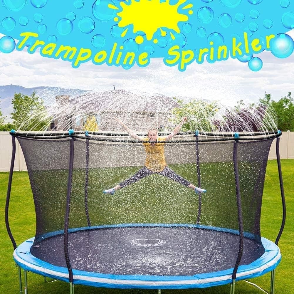 Trampoline Sprinkler-Trampoline Sprinkler for Kids Outdoor Spary Water park Fun Summer Outdoor Water Games Yard Toys Sprinklers Backyard Water Park for Boys Girls 39 ft