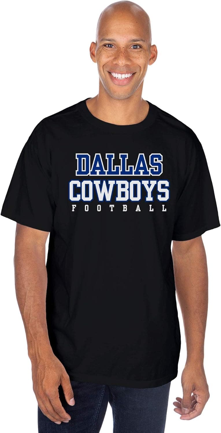Dallas Cowboys NFL Mens Practice T-Shirt, Black, Large