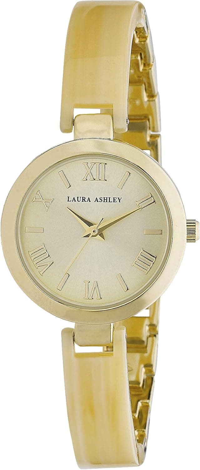 Laura Ashley Women's LA31002BN Analog Display Japanese Quartz Gold Watch