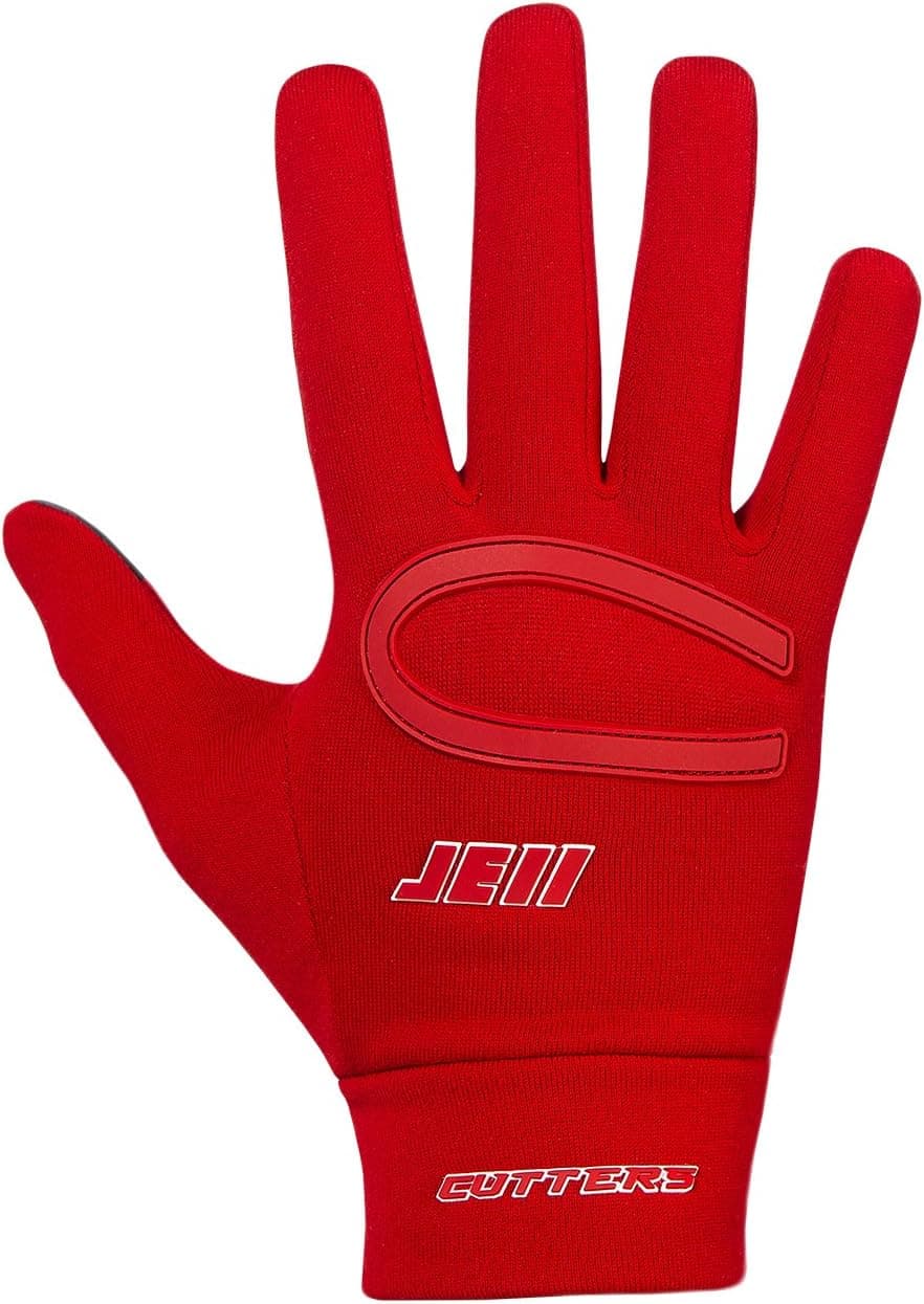 Cutters Julian Edelman Fan Glove, Lightweight Warmth, Touchscreen, Fingers, 1 Pair