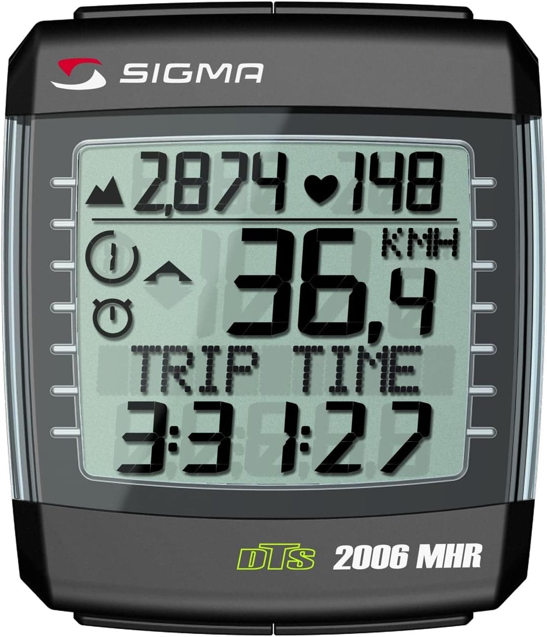 Sigma BC2006MHR DTS Wireless Bicycle Speedometer with Heart Rate Monitor and Altimeter
