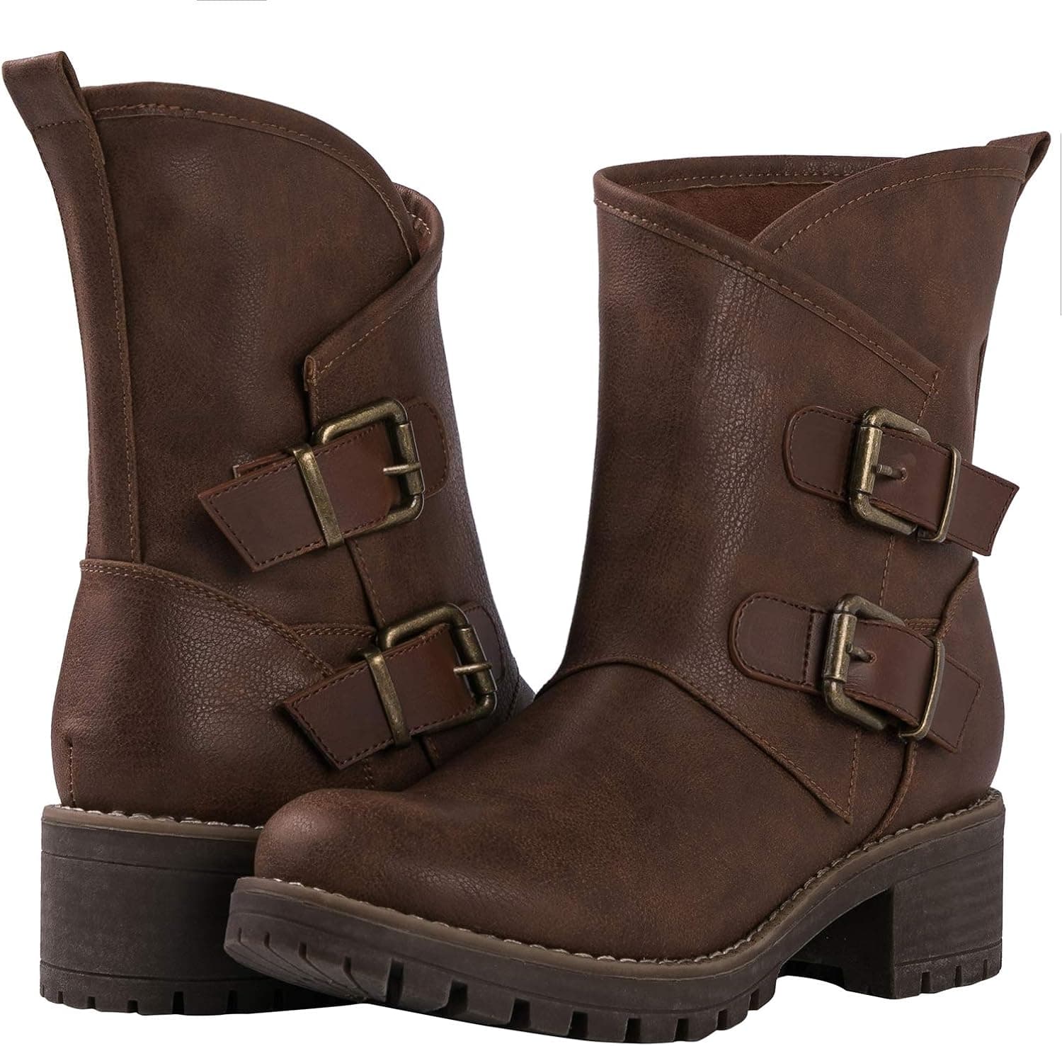 GLOBALWIN Women's The Twisted Rider Mid-Calf Fashion Boots