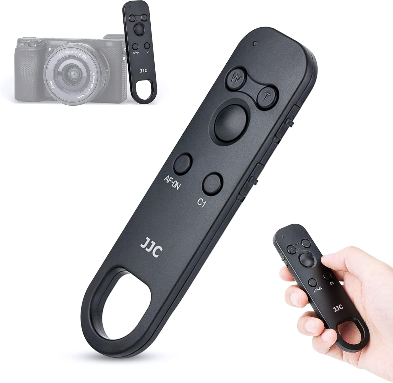 JJC Wireless Bluetooth Remote Control Replaces Sony RMT-P1BT for Sony A7R5 A7M4 ZV-E1 ZV-1F ZV-1 ZV-E10 FX30 A1 A7C A6600 A6400 A6100 A7R V IV III A7 IV III A9 II DSC-RX100 VII DSC-RX0 II