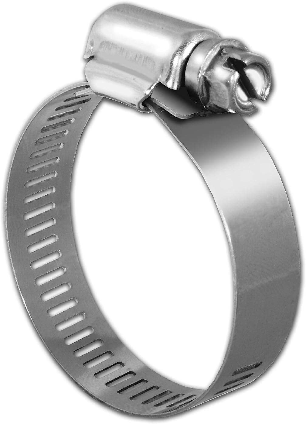 Hankun Hose Clamps,6 Pcs Range Worm Gear Hose Clamp Adjustable Gear Plumbing, All 304 Stainless Steel Clamp, Anti Rust, Anti-Corrosion, Waterproof, 2-1/16-3 Inch