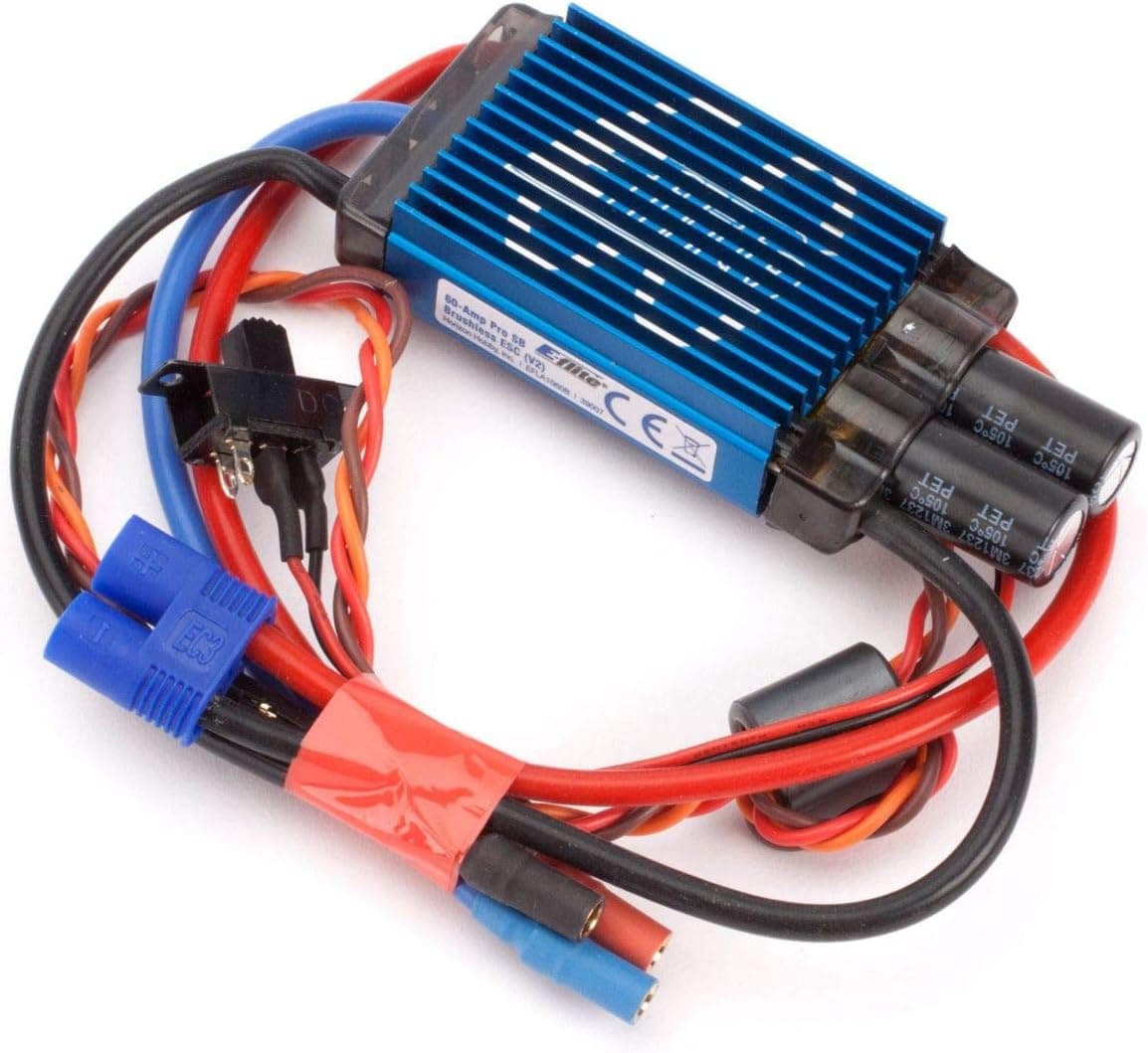 E-flite 60-Amp Pro Switch-Mode BEC Brushless ESC V2 EC3 EFLA1060B Speed Controls Aircraft