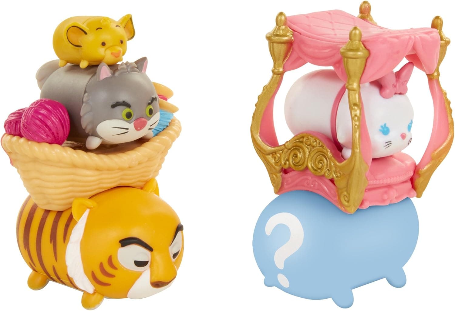 TSUM TSUM Disney 7 Pack Figures Series 7, Style #1, Cat Pack Toy Figure