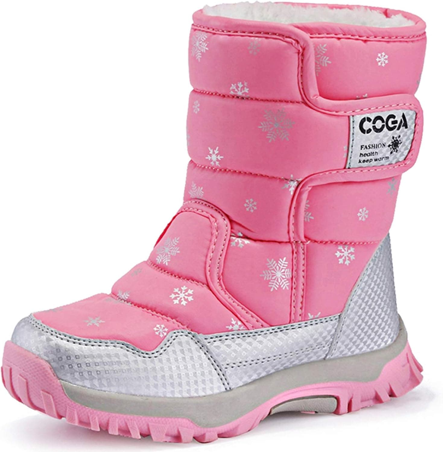 JACKSHIBO Girls Snow Boots Boys Kids Winter Boots Warm Waterproof Outdoor Boots(Toddler/Little Kid/Big Kid)