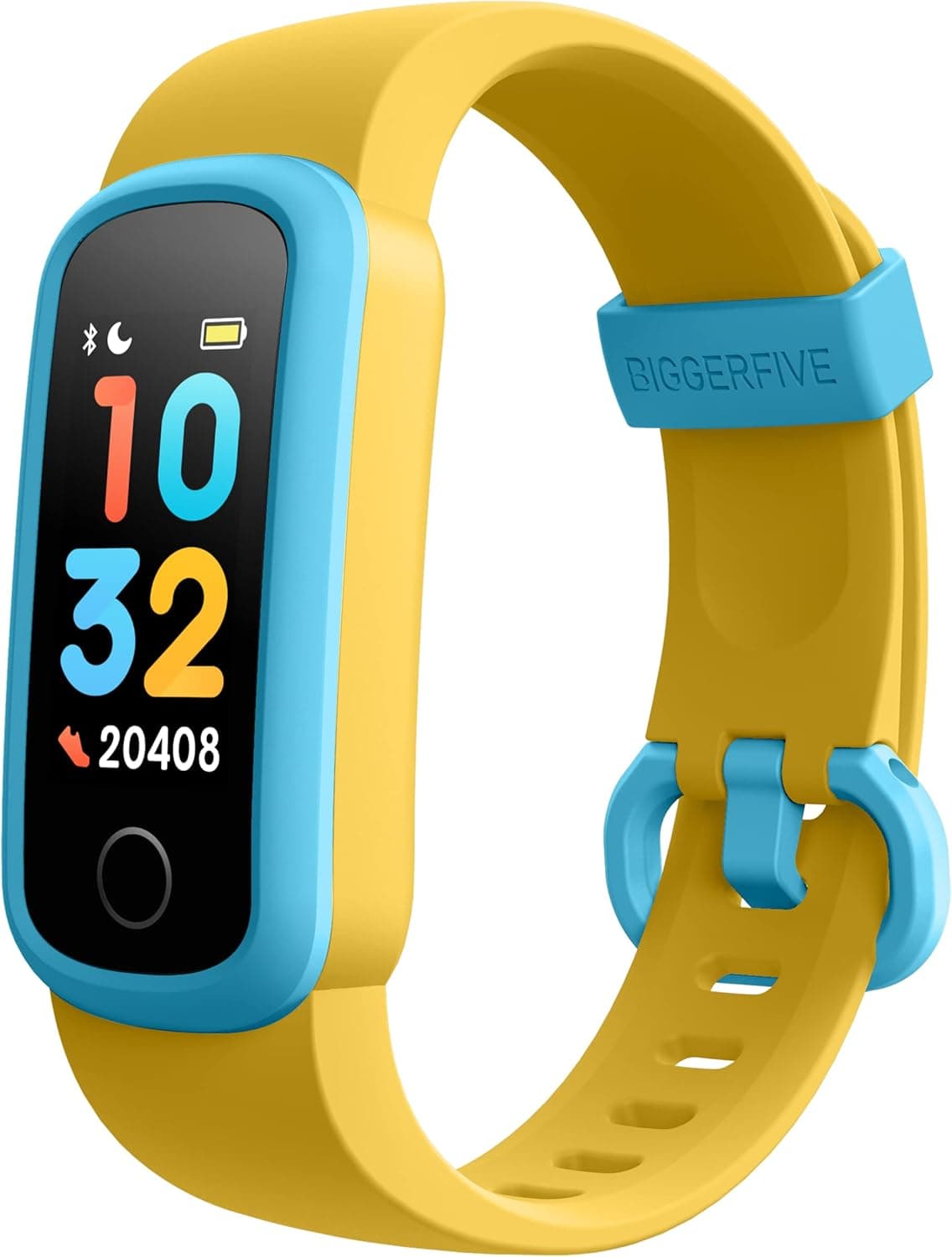 BIGGERFIVE Vigor Kids Fitness Tracker for Girls Boys Ages 5-15, Kids Watch with IP68 Waterproof, Pedometer, Kids Activity Tracker with Heart Rate Sleep Monitor, Calorie Step Counter Watch