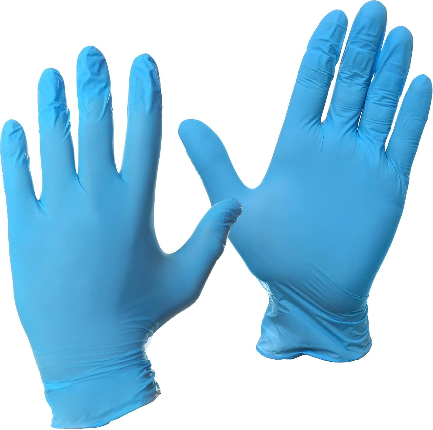 GH Heavy Duty Nitrile Disposable Gloves 100-Pc Latex Free Powder Free, 2 mil Disposable Gloves Non-Sterile 1 Size Fits Most