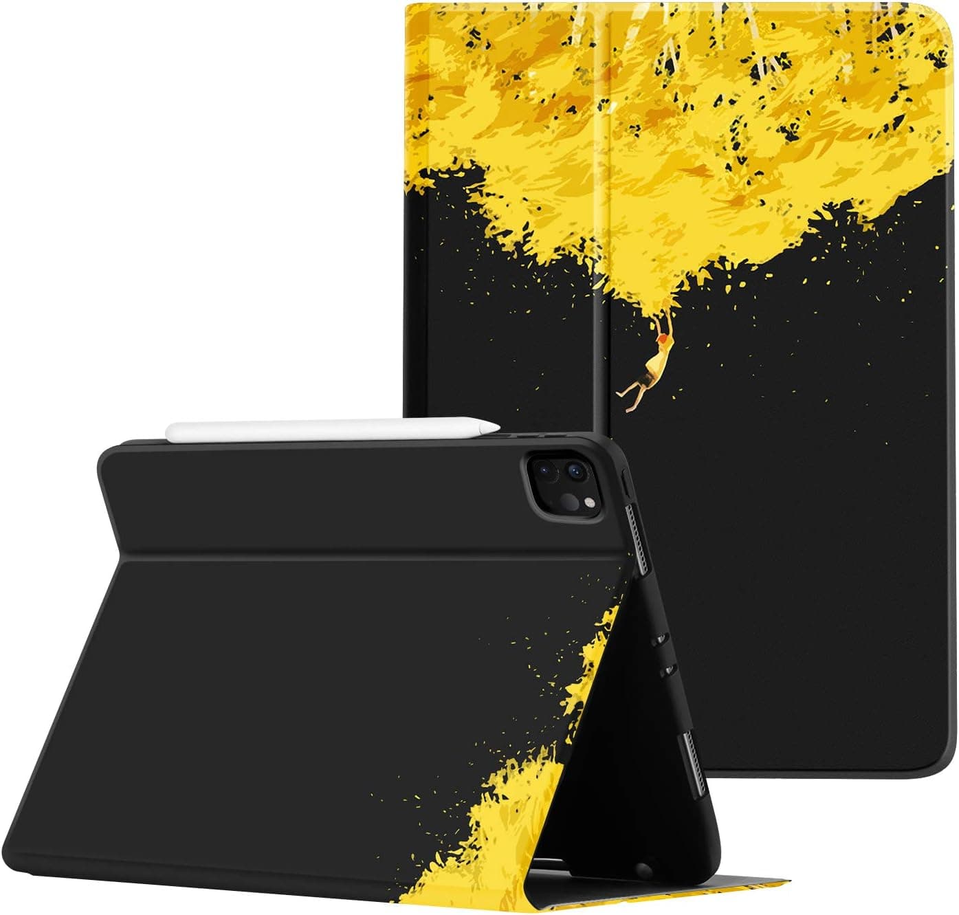 Ayotu Soft TPU Back Cover for iPad Pro 11 Case 2nd Generation 2020 & 2018 with Pencil Holder-Supports Apple Pencil 2 Wireless Charging,Book Cover Design,Multi-Angle Stand,Auto Sleep/Wake,The Dream