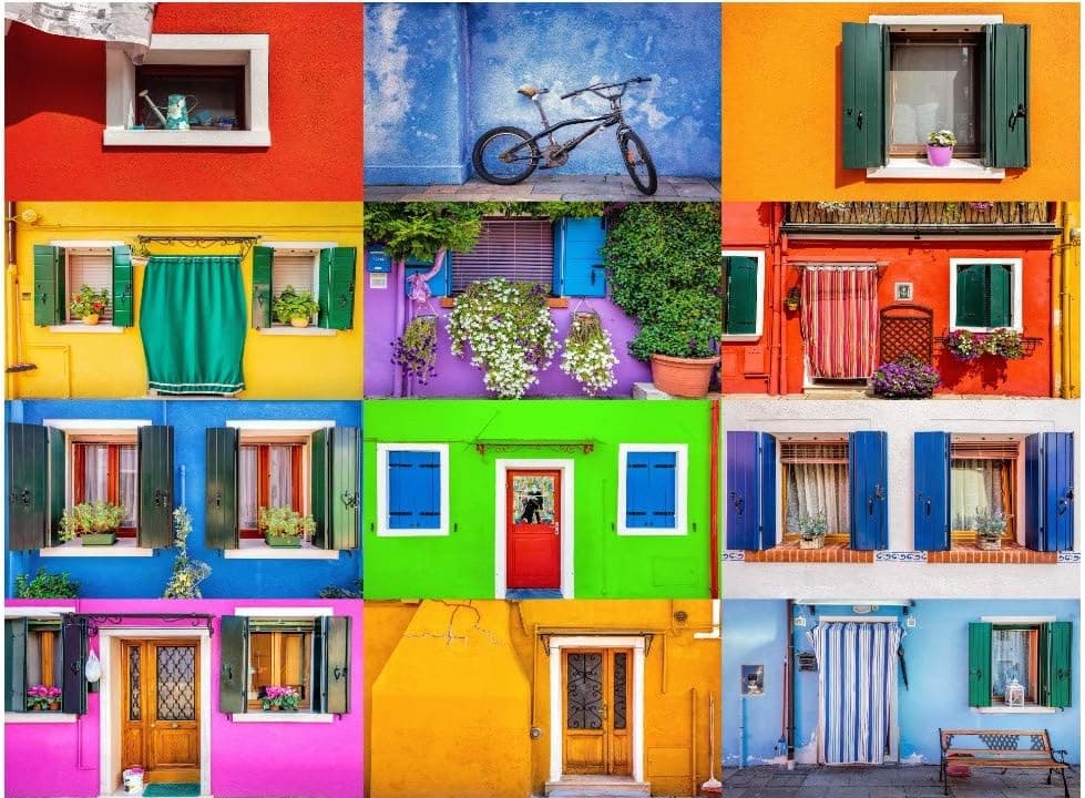Jigsaw Puzzle, Colorful Entryways, 1000 Pieces