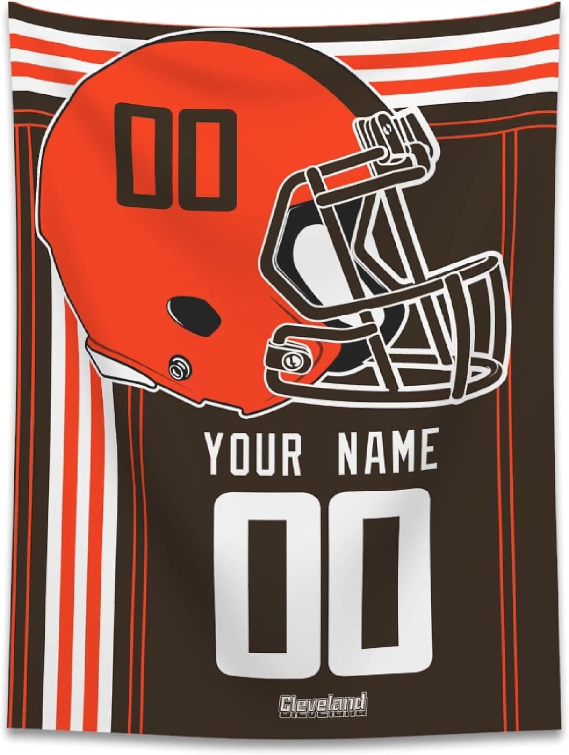 ANTKING Cleveland Tapestry Customized Wall Art Personalized Any Name & Number Gifts for Men Fans