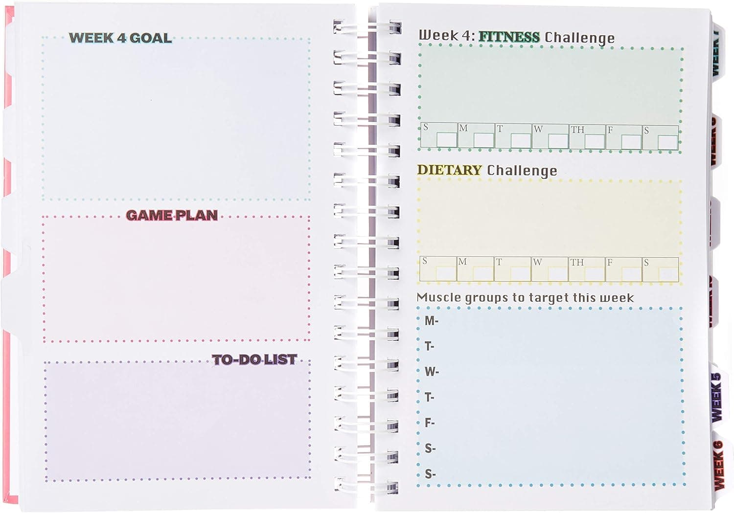 FabFit Fitness Journal, 13 Week Fitness Planner, Fitness Log, Meal Planner, Meal Log, Workout Journal, Goal Planning, Inspirational