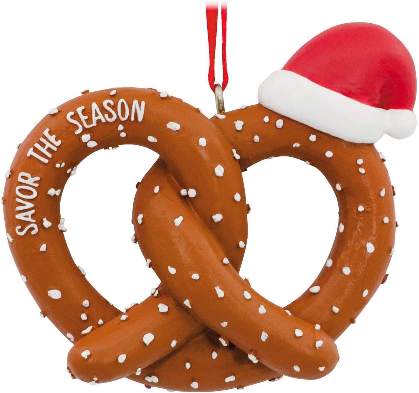 Hallmark Savor The Season Santa Pretzel Ornament Food & Drink