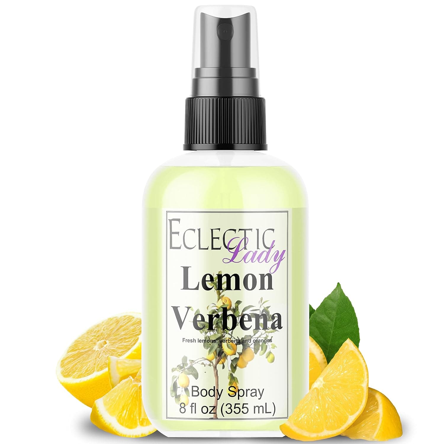 Body Spray for Women, 8 Oz (Double Strength) Lemon Verbena Body Mist with Long-Lasting Fragrance, Fresh, Wonderful Scent for Spring & Summer, Floral & Fruity Perfume for Women with Orange, Daily Use