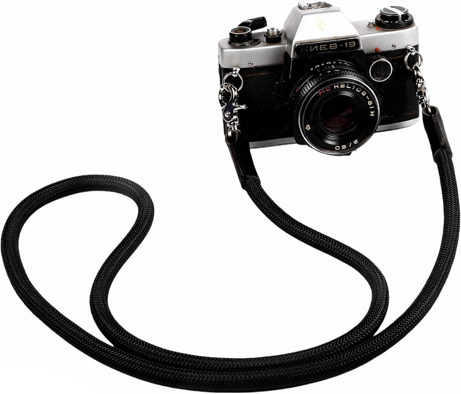 Xaperture Quick Release Rope Camera Neck Straps for SLR/DSLR and mirrorless Cameras - Universal, Sturdy and Durable (110cm, Black)